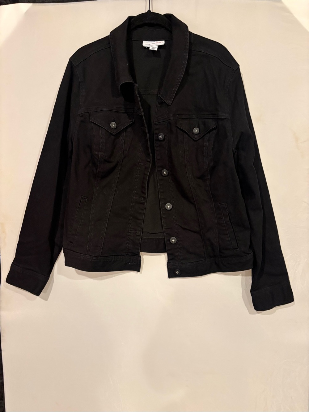Style & Co. Black Denim Jean Jacket for Women